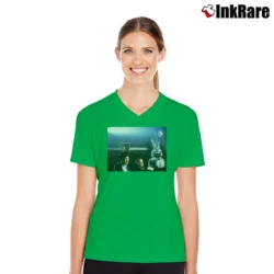 Women’s Donnie Darko Scene V-Neck Tee in irish green | Chic Neckline, Soft Texture