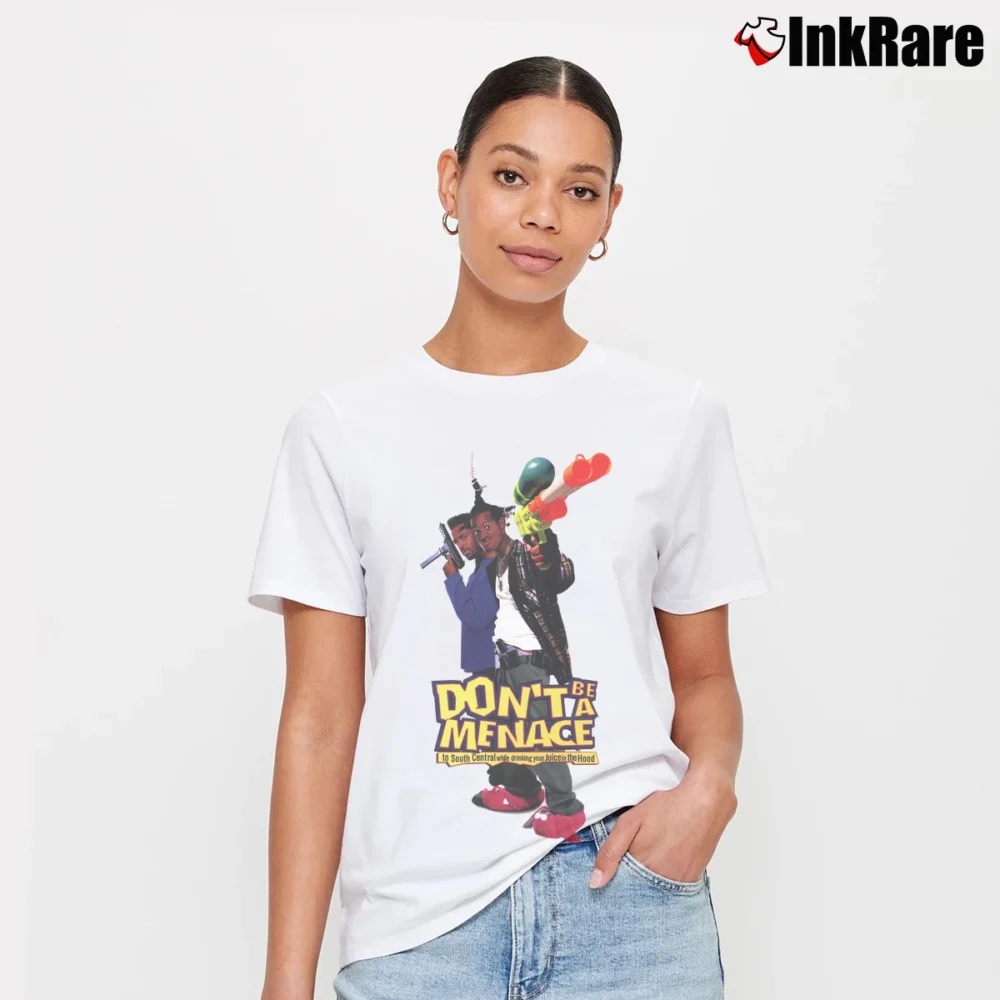 Women’s Dont Be a Menace Signature T-Shirt in white | Soft, Flattering Fit