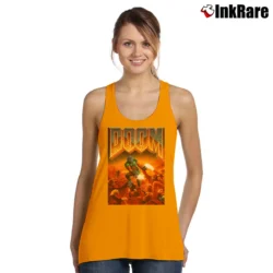 Women’s Doom Classic Box Art Gaming Tank Tank Top in orange | Lightweight, Movement-Friendly