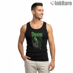 Doom Fiend Misfits Horror Punk Shirt on black tank top for men graphic tee