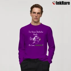Men’s Dory Fish Jameson Drinking Graphic Long-Sleeve Shirt in purple | Sleek, Lightweight, Year-Round Wear