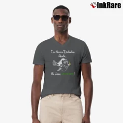 Men’s Dory Fish Jameson Drinking Graphic V-Neck Tee in charcoal | Sharp, Breathable, Everyday Staple