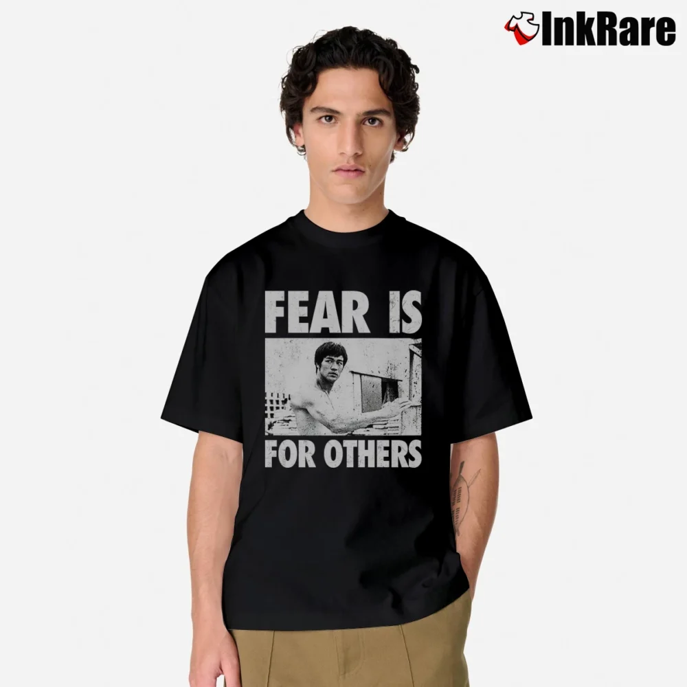 Men’s Dota Bruce Lee Fear Is For Others Classic T-Shirt in black | Soft, Breathable Everyday Wear