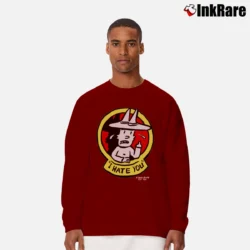 Men’s Doug Allen Steven Cartoon Pop Art Punk Rock South Park Spongebob Squarepants Ren Stimpy Long-Sleeve Shirt in maroon | Sleek, Lightweight, Year-Round Wear