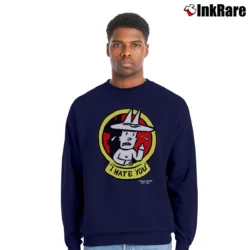 Men’s Doug Allen Steven Cartoon Pop Art Punk Rock South Park Spongebob Squarepants Ren Stimpy Crewneck Sweatshirt in navy | Cozy Fabric, Clean Style