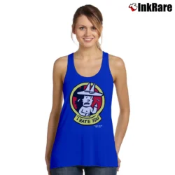 Women’s Doug Allen Steven Cartoon Pop Art Punk Rock South Park Spongebob Squarepants Ren Stimpy Tank Top in royal blue | Lightweight, Movement-Friendly