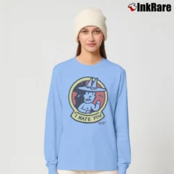 Women’s Doug Allen Steven Cartoon South Park Spongebob Squarepants Ren Stimpy Long-Sleeve Top in light blue | Sleek, Versatile, All-Season