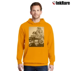 Men’s Dr Dre And Rappers Pullover Hoodie in orange | Cozy, Durable, Modern Fit