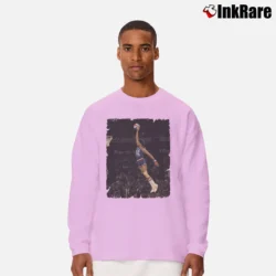 Men’s dr j julius erving for Retro Basketball Fans Long-Sleeve Shirt in light pink | Sleek, Lightweight, Year-Round Wear