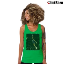 Women’s dr j julius erving for Retro Basketball Fans Tank Top in irish green | Lightweight, Movement-Friendly