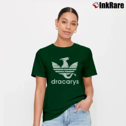 Women’s Dracarys Game Of Thrones Mother Of Dragons Fire Signature T-Shirt in forest green | Soft, Flattering Fit
