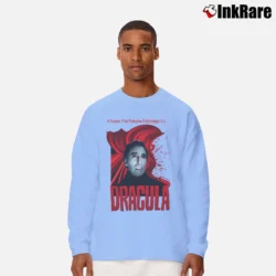 Men’s Dracula Christopher Lee Long-Sleeve Shirt in light blue | Sleek, Lightweight, Year-Round Wear