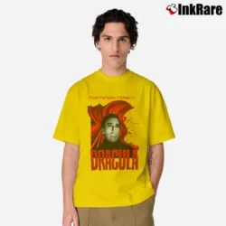Men’s Dracula Christopher Lee Classic T-Shirt in yellow | Soft, Breathable Everyday Wear