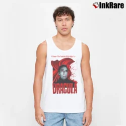 Men’s Dracula Christopher Lee Tank Top in white | Breathable, Active-Friendly Design