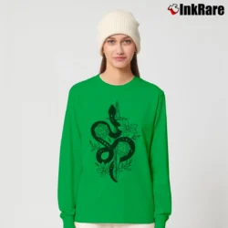 Women’s Dragon And Dice Adhd Dungeons Rpg Humor Long-Sleeve Top in irish green | Sleek, Versatile, All-Season