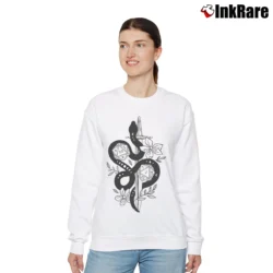 Women’s Dragon And Dice Adhd Dungeons Rpg Humor Relaxed Sweatshirt in white | Soft, Laid-Back Vibe