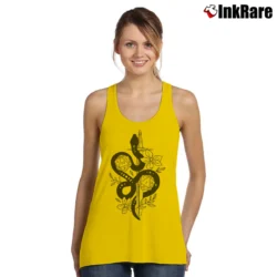 Women’s Dragon And Dice Adhd Dungeons Rpg Humor Tank Top in yellow | Lightweight, Movement-Friendly