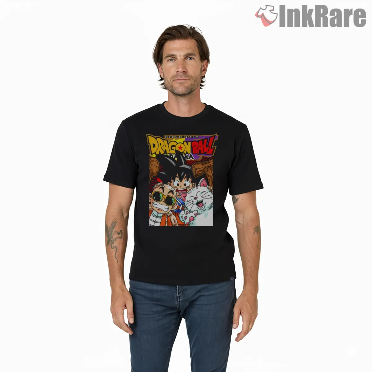 Dragon Ball Chibi Character Collage Short Sleeve Black Dragon Ball Chibi Character Collage Shirt on black short sleeve shirt for men graphic tee
