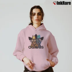 Women’s Dragon Ball Mortal Kombat Crossover Cozy Hoodie in light pink | Warm, Structured, Stylish