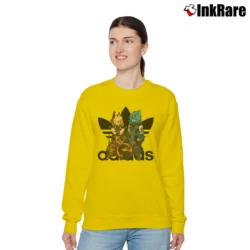 Women’s Dragon Ball Mortal Kombat Crossover Relaxed Sweatshirt in yellow | Soft, Laid-Back Vibe