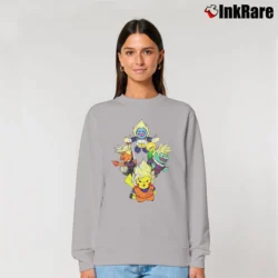 Women’s Dragon Ball Pokemon Go Pikachu Goku Vegeta Relaxed Sweatshirt in sport grey | Soft, Laid-Back Vibe