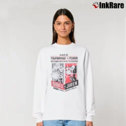 Women’s Dragon Ball Super Ultra Gokuu Vs Jiren Best Dad Dragon Ball Relaxed Sweatshirt in white | Soft, Laid-Back Vibe