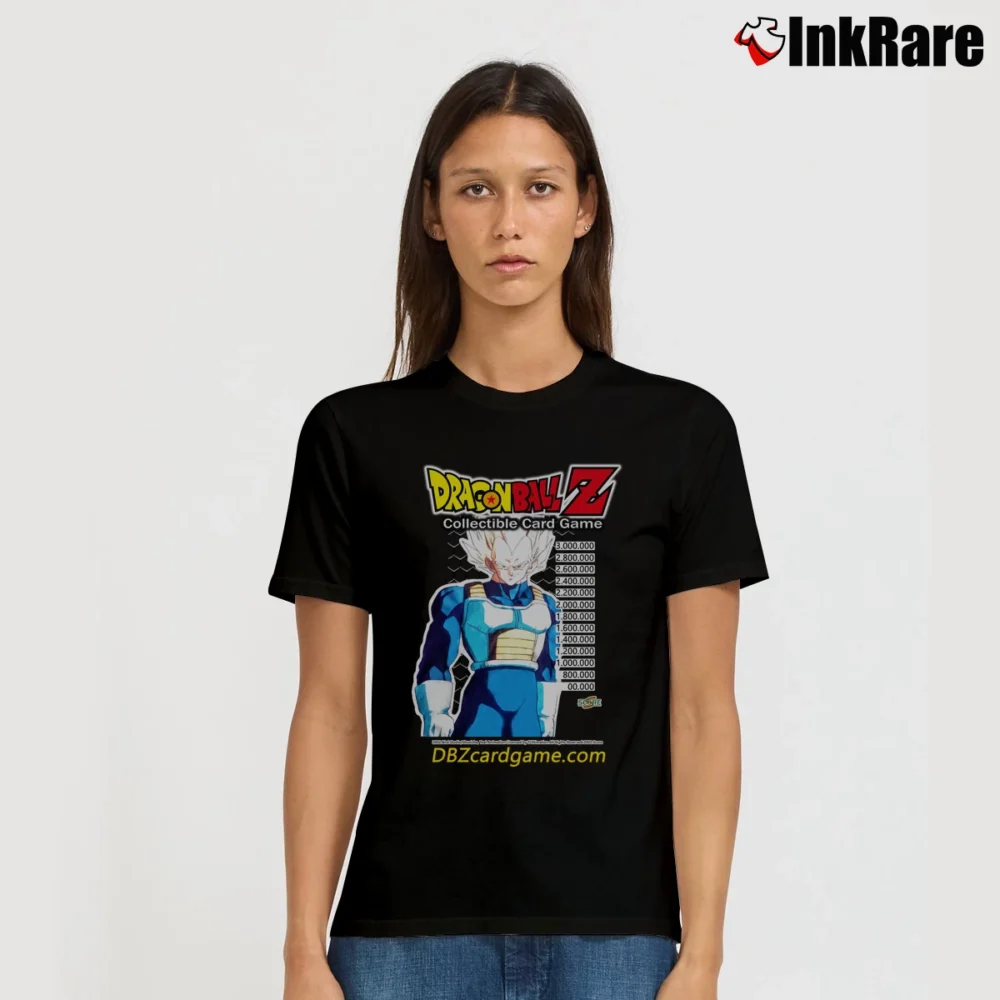 Women’s Dragon Ball Z Card Game Retro Anime Signature T-Shirt in black | Soft, Flattering Fit
