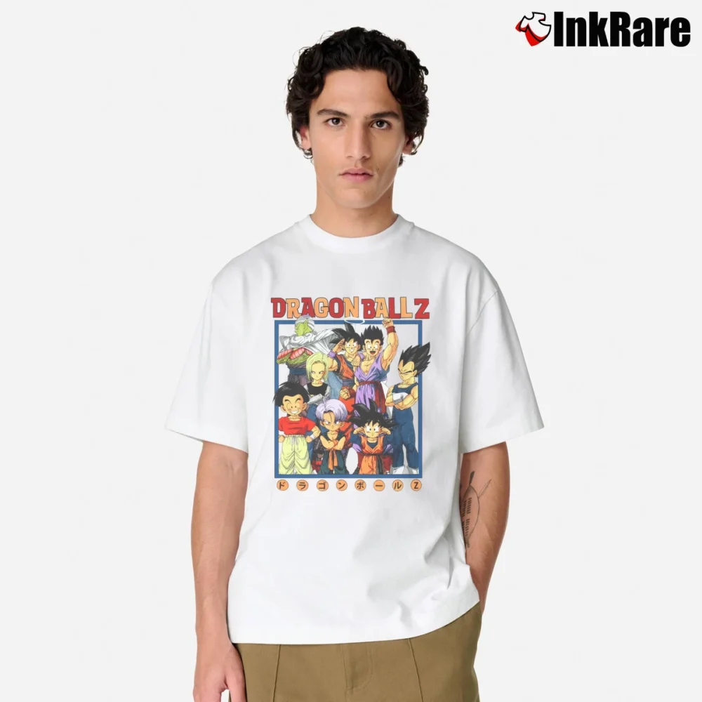 Men’s Dragon Ball Z Classic Anime Classic T-Shirt in white | Soft, Breathable Everyday Wear