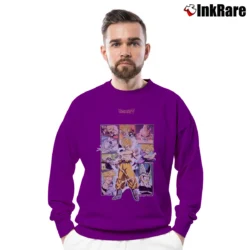 Men’s Dragon Ball Z Classic Graphic Crewneck Sweatshirt in purple | Cozy Fabric, Clean Style