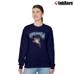 Women’s Dragon Ball Z Goku Kamehameha Relaxed Sweatshirt in navy | Soft, Laid-Back Vibe