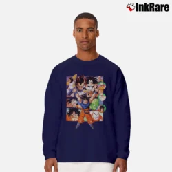 Men’s Dragon Ball Z Group Anniversary Long-Sleeve Shirt in navy | Sleek, Lightweight, Year-Round Wear