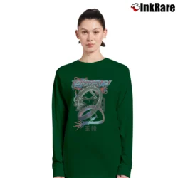 Women’s Dragon Dynasty Japanese Graphic Gift Long-Sleeve Top in forest green | Sleek, Versatile, All-Season