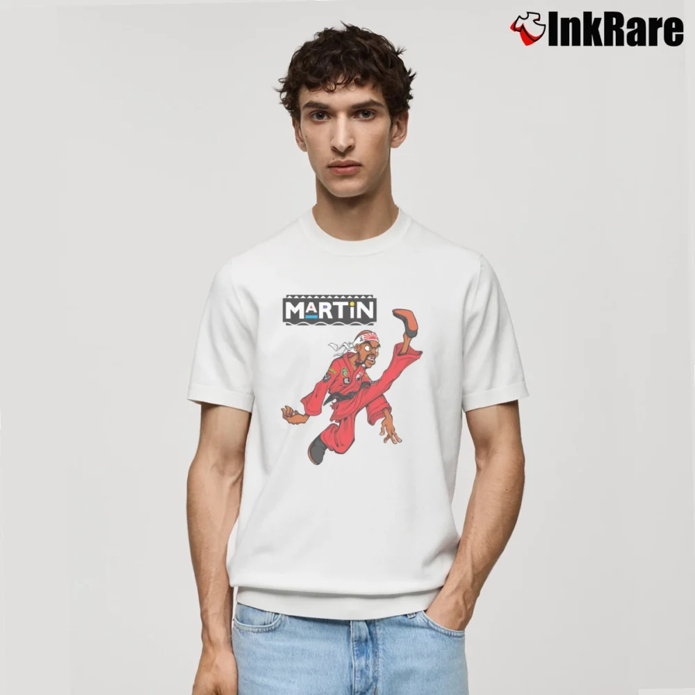 Men’s Dragon Fly Jones Martin Lawrence Classic T-Shirt in white | Soft, Breathable Everyday Wear