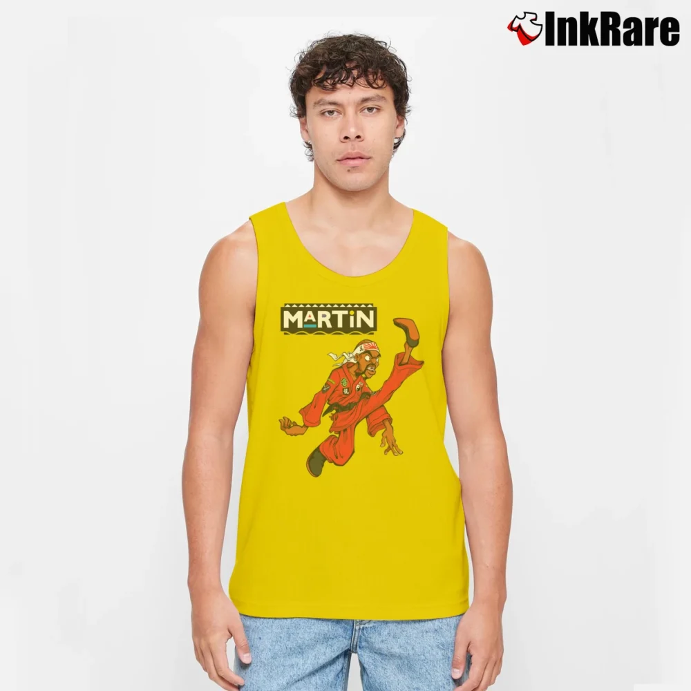 Men’s Dragon Fly Jones Martin Lawrence Tank Top in yellow | Breathable, Active-Friendly Design