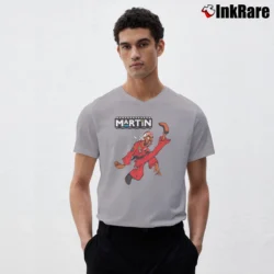 Men’s Dragon Fly Jones Martin Lawrence V-Neck Tee in sport grey | Sharp, Breathable, Everyday Staple