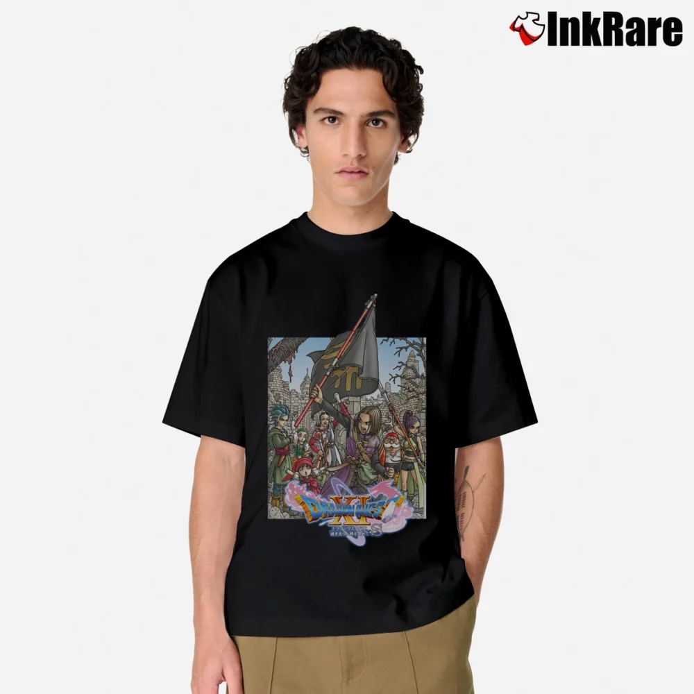 Men’s Dragon Quest XI Video Game Themed Classic T-Shirt in black | Soft, Breathable Everyday Wear