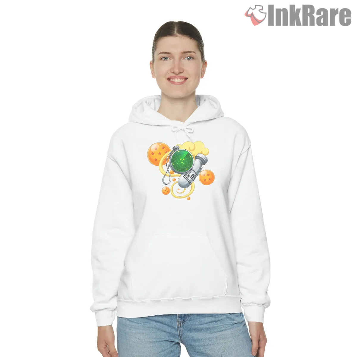 Dragon Radar Capsule Adventure Hoodie White Dragon Radar Capsule Adventure Shirt on white hoodie for women graphic tee