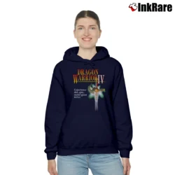 Women’s Dragon Warrior 4 Retro Game Graphic Cozy Hoodie in navy | Warm, Structured, Stylish