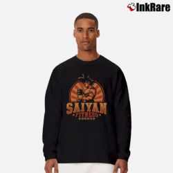 Men’s Dragonball Saiyan Fitness Gym Workout Long-Sleeve Shirt in black | Sleek, Lightweight, Year-Round Wear
