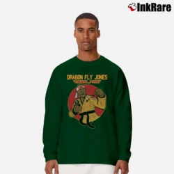 Men’s Dragonfly Jones Silence Funny Graphic Long-Sleeve Shirt in forest green | Sleek, Lightweight, Year-Round Wear