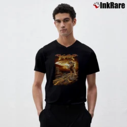 Men’s Dragonforce Band Graphic V-Neck Tee in black | Sharp, Breathable, Everyday Staple
