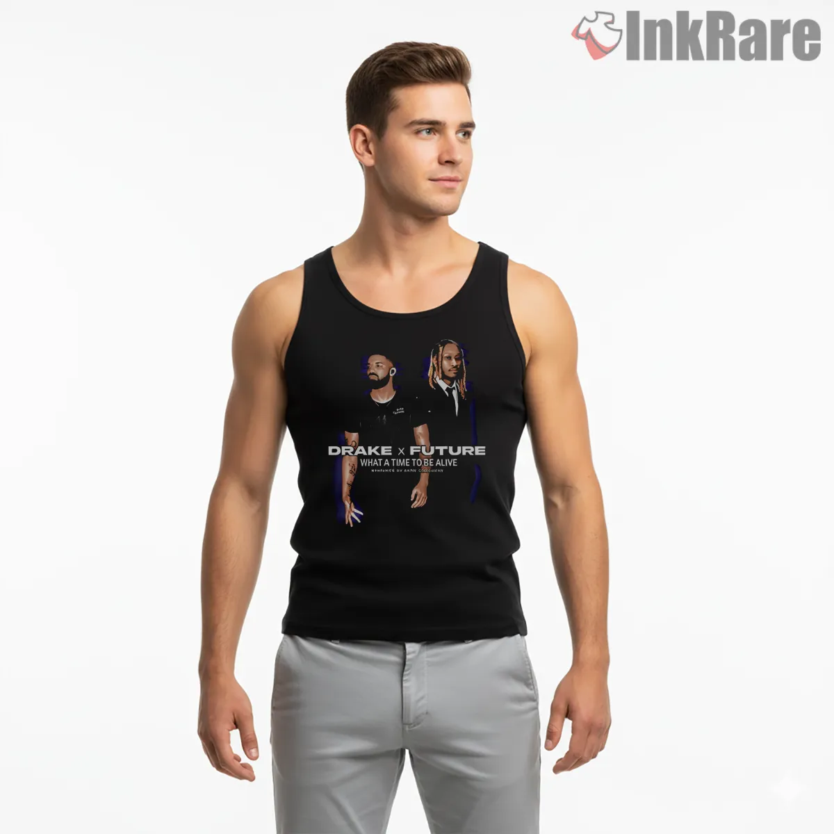 Drake And Future What A Time To Be Alive Tank Top Black Drake And Future What A Time To Be Alive Shirt on black tank top for men graphic tee