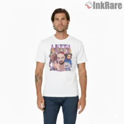 Drake Anita Max Wynn Meme Collage Shirt on white short sleeve shirt for men graphic tee