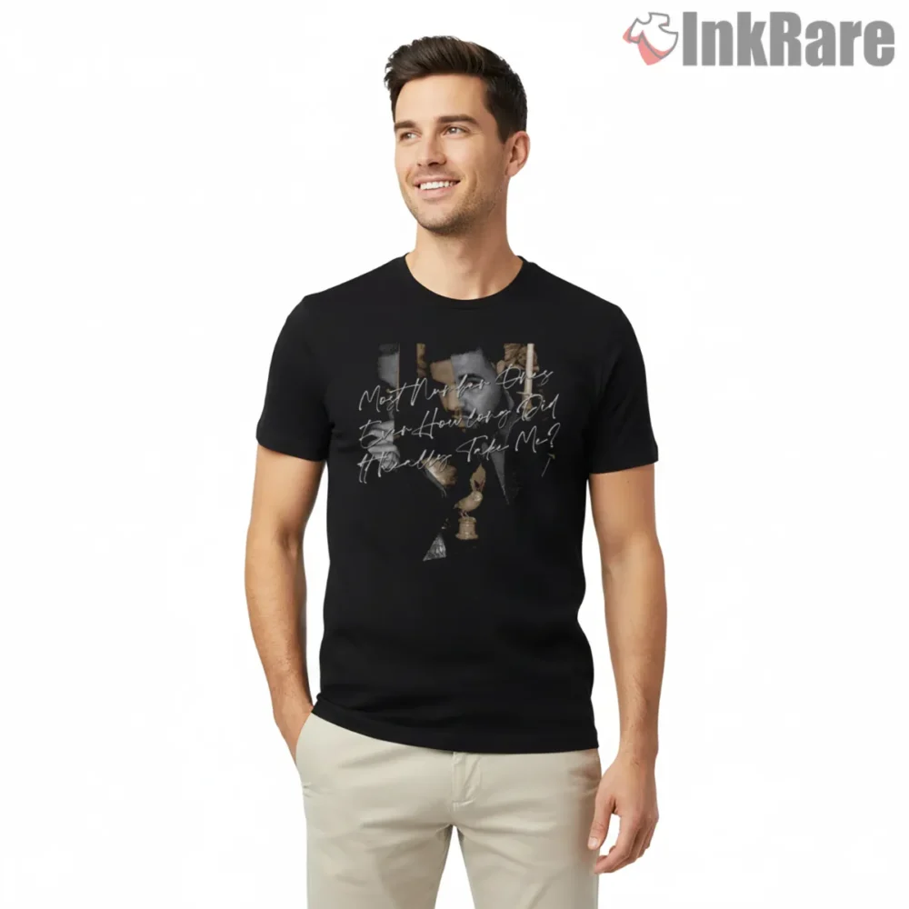 Drake Candlelight Self Reflection Quote Shirt on black short sleeve shirt for men graphic tee