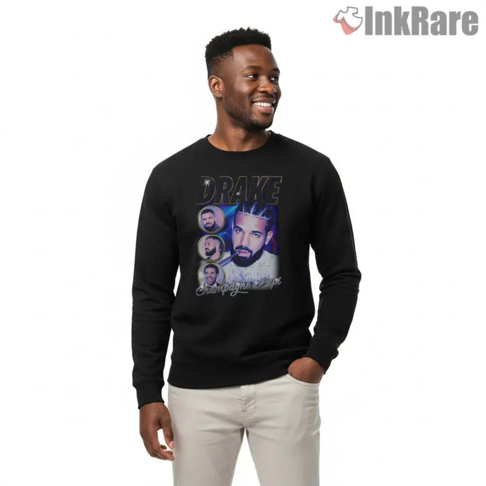 Drake Champagne Papi 90s Bootleg Graphic Shirt on graphic shirt for men graphic tee
