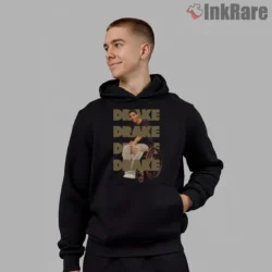 Drake Degrassi Wheelchair Era Shirt on black hoodie for men graphic tee