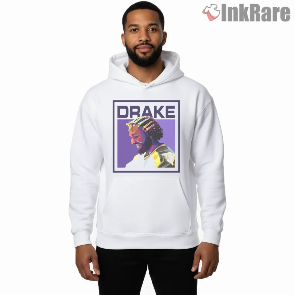 Drake For All The Dogs Wpap Portrait Shirt on white hoodie for men graphic tee