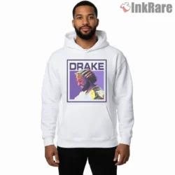 Drake For All The Dogs Wpap Portrait Shirt on white hoodie for men graphic tee