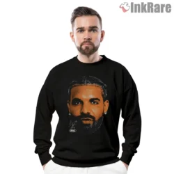 Drake Golden Glow Portrait Face Shirt on graphic shirt for men graphic tee