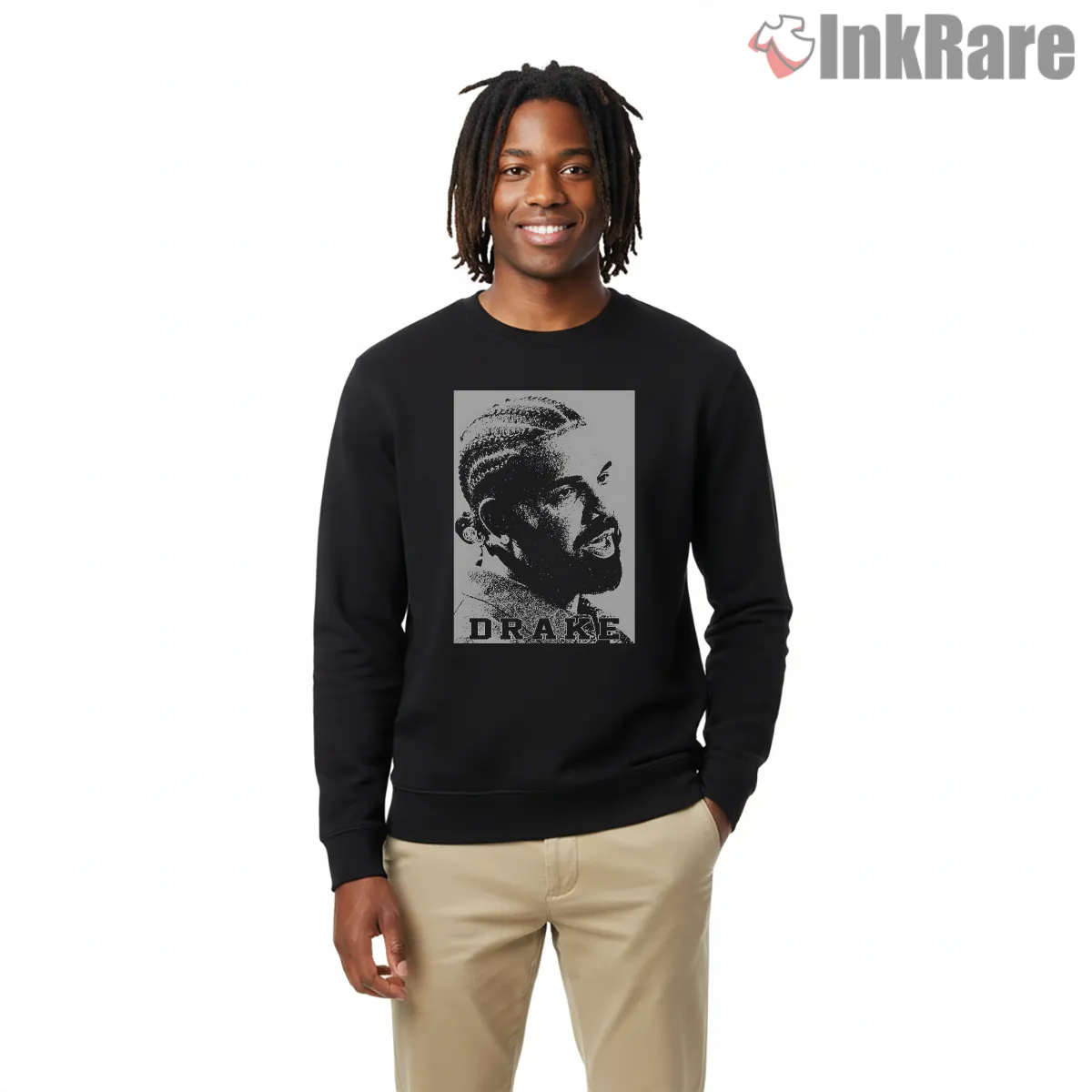 Drake Halftone Braids Retro Print Shirt Drake Halftone Braids Retro Print Shirt on graphic shirt for men graphic tee